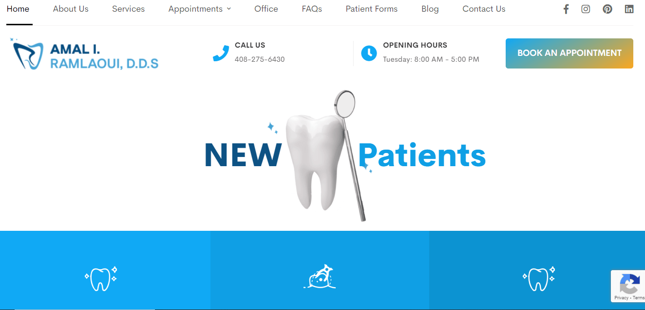 The combination of a professionally developed website and strategic local SEO efforts significantly improved Dr. Amal Ramlaoui DDS’s online presence. The practice experienced a notable increase in website traffic and patient inquiries, as well as a stronger presence in local search engine results. The enhanced visibility and streamlined user experience solidified Dr. Amal’s position as a leading dental care provider in the community.